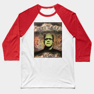 Street art Frankenstein Baseball T-Shirt